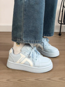 Warrior | Spring 2026 Trendy Thick Sole Casual Blue Slip-on Shoes