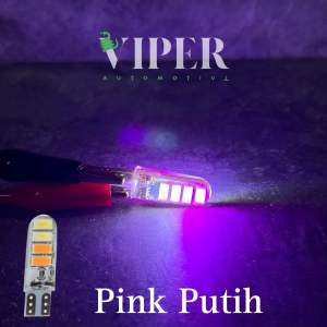 (2 Pcs) Lampu Led T10 Twotone 8 SMD Lampu Sein Sen Senja Led Jelly 2 Warna Lampu Cucuk Led Vario Beat Scoopy Supra x 125 fi Jupiter Mx Rx King Vixion CB Nmax Aerox Pcx Lexi Shogun Blade Revo Karisma Smash Scorpio Ninja KLX KTM CRF Grand Mio Satria Fu