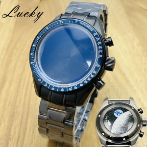 Red Bezel 39.7mm VK63 Watch Moon Back Cover Case Fit Omga VK63  VK64 Quartz Movement Case Watch Accessories Suitable