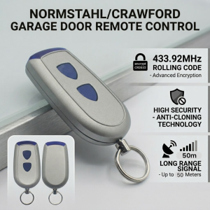 433.92MHz Rolling Code Garage Remote Control NORMSTAHL CRAWFORD Standard Steel T433-4 EA433 2KS 4KS RCU433-4 N002800