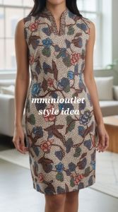 NYONYA BATIK fabric only mosaic garden strechable fabric