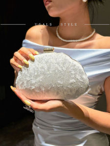 UGALS | French Vintage Velvet Matte Shell Handbag