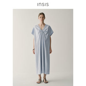 INSIS FEMME | Silk Design Short Sleeve Dress