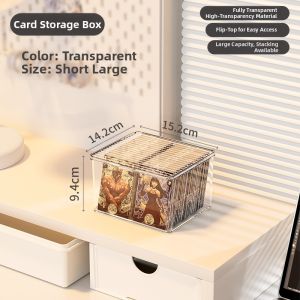 BAOJIAWANG | Transparent Acrylic Dustproof Lid Card Storage Box