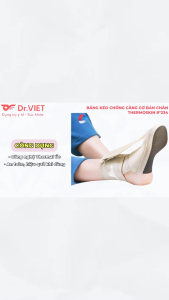 BĂNG KÉO CHỐNG CĂNG CƠ BÀN CHÂN THERMOSKIN 8*234 – HỖ TRỢ & GIẢM ĐAU HIỆU QUẢ