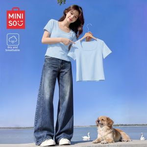 Miniso | Square Collar Short Sleeve Breathable Blouse