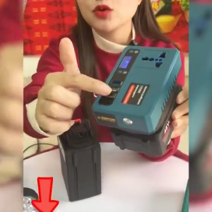 Bộ Đổi Nguồn 220V Chân Pin M21 Phổ Thông Kiêm Sạc Nhanh TIỆN LỢI dễ dàng mang theo cắm trại để trên xe