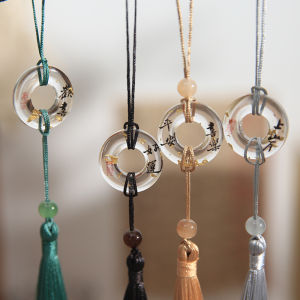 PANUBAN | Ancient Style Gold Sprinkle Acrylic Keychain Pendant