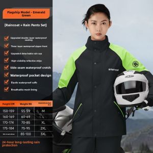 QUANYAN | Rainproof Motorcycle Rain Suit for Women and Men Riders