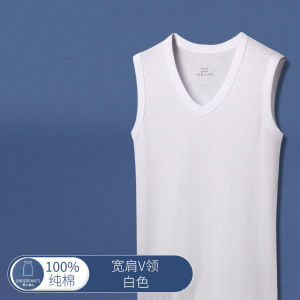 Áo Vest Nam Cổ Chữ V Bằng Cotton Nguyên Chất Mới 2022 Áo Ba Lỗ Rộng Rãi Thoáng Khí Mùa Hè Cho Nam Áo Khoác Ngoài Thường Ngày