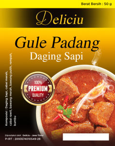 Gule Padang Lauk Siap Makan Tahan Lama Tanpa Pengawet 50 gr