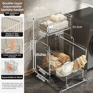 New Double Layer Bathroom Shelving