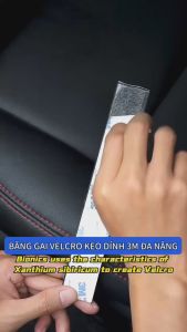 50CM Băng Dính Gai Velcro Keo 3M Hamart Móc Khoá Nhám Dán Cố Định Rèm Thảm Nệm Ô Tô Treo Đồ Đa Năng