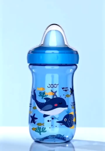 300ML Baby Sippy Cup Safe PP Training Cup for Toddlers Drop-Proof & Bite-Resistant