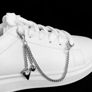 Punk Style Casual Shoes Decorative Chain Buckle Pendant DIY Accessory Sport Shoes Hanging Decoration Elegant Leisure Footwear