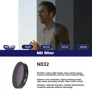 JSR Camera Lens Filter for DJI Osmo Action 5 Pro/4 3 Parts 8/16/32/64 ND NDPL CPL MCUV NIGHT STAR Filter Kit for Action 4 3 Accessories