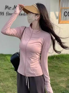 Áo Chống Nắng Cổ Đứng Ice Silk Slim Fit Open Cardigan Áo Khoác Ngoài Thoáng Khí Mùa Hè Áo Chống Nắng Thể Thao Cao Cấp Cho Nữ