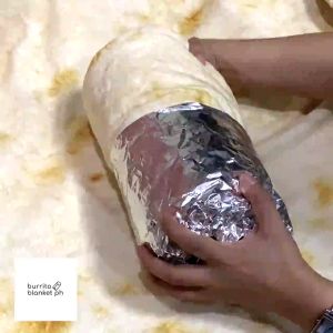 Burrito Tortilla Blanket Reversible Soft Fleece Wrap Blanket (NO FOIL PACKAGING - VACUUM SEALED)
