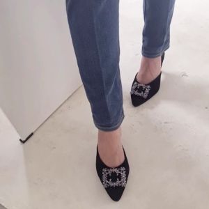 Brand Rasa Lokal - SANDAL HAK TINGGI + BOX ZARA - Hak 7 cm - ZR Heel Mules Variasi - Sepatu - Sendal Dewasa Perempuan