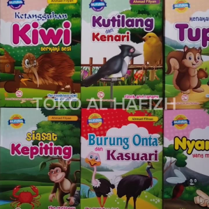 Paket 10 Buku Cerita Dongeng Anak Seri Binatang Bilingual Full Colour