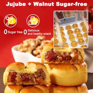 Red Date & Yam Walnut Cake: A Sugar-free Whole Grain Meal Replacement