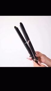 ☀️Life Core☀️ Kemei KM2219 2 in 1 Far-infrared Flat Iron Hair Straightener Curl Hair Iron Professional Tourmaline Ceramic Anion Hair Styling Tool