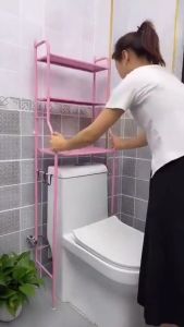 Rak Toilet Kloset Kamar Mandi WC Susun Putih - Rak WC Tissue Kloset Kamar Mandi - Rak Toilet Susun