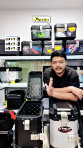 กระเป๋าใส่ข้างมอเตอร์ไซค์ 2 ใบ ขนาด 38L อลูมิเนียม กันน้ำ แข็งแรง มีล็อค ใช้ได้กับทุกรุ่น