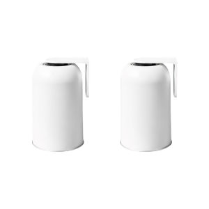 iLMH Magnetic Toothbrush Cup 304 Stainless Steel & PP Space Saving Wall Mount Upside Down Mouthwash Holder for Bathroom Home
