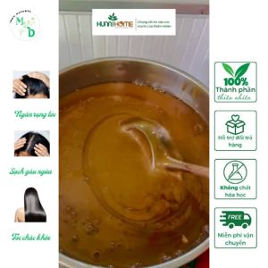 Combo dầu gội xả thảo dược Hunahome sét dầu gội xả ngăn rụng tóc giúp tóc chắc khỏe mềm mượt dầu gội đầu bưởi bồ kết giảm gàu dầu ủ xả nha đam dầu dừa thành phần 100% tự nhiên