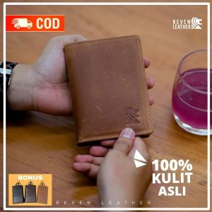 Dompet Kulit Pria Dompet Pendek Pria Cowok Kekinian 3/4 Reven Aslan Wallet Crazy horse Kulit Sapi Premium