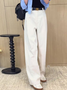 MEITESIJIAONU | Ivory Casual Pants Wide Leg Culottes