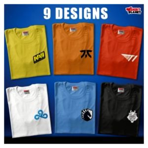 Top Famous ESports Team Logo Design Shirt Trendy Fashionable Tees for Men and Women