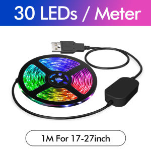 Smart USB LED Strip RGBIC Color Changing Computer Screen Color Sync Back Light Monitor Ambient Decor Windows Software Control