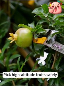 ✨High quality SK5 steel✨ Fruit Picker Telescopic 1.8M-4M galah kait buah pengait buah gunting pokok pruning saw Garden pruning cutter Garden Fruit Tree Pruning Shears Saw gunting dahan gunting