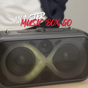 【รับประกัน 1 ปี】MONSTER ลำโพงบลูทูธ รุ่น Musicbox Go ( แถมไมโครโฟนไร้สาย 2 ชิ้น ) < ลำโพงร้องคาราโอเกะ กันน้ำ >