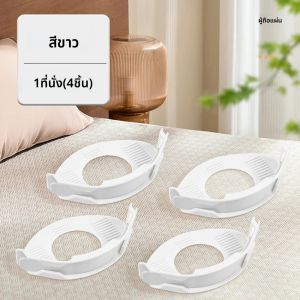 4PCS แผ่นเตียงคลิปยึดที่มองไม่เห็นเตียง Fastener ผ้านวมแผ่นสายรัดผู้ถือคลิปลื่นอุปกรณ์ยึดผ้าปูที่นอนคลิป