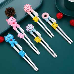 Children Training Learning Chopsticks Baby Exercise Chopsticks Childrens Cartoon Chopsticks for Kids Auxiliary Tablewar