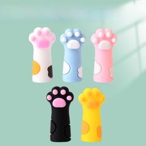 Cute Cartoon Cat Claw Pencil Cap Lead Holder Protector Sleeve for Primary School Boys Girls Children Pencil End Extender