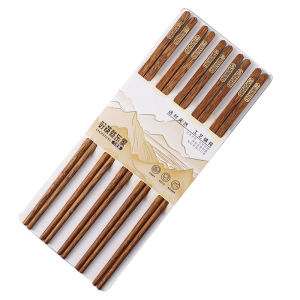 SHELI | Anti-mold Slip-resistant Wooden Chopsticks 5 Pairs
