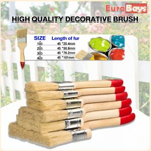 N.K. Paint Brush Bristles High Quality Decorative brush Wooden Bristle Hair Oil Acrylic