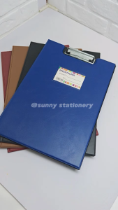 Long Clipboard with Cover Paper Organizers Document Storage Foldable Folder Waterproof Leather Cover