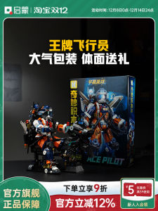 Enlightenment Building Blocks Assemble Model Wonderfull Pilot Birthday Gift for Boys Creative Educational Toy Plastic Blocks