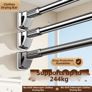 SHUDUODUN | Adjustable No-Drill Balcony Clothes Drying Rack Stainless Steel
