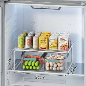 WUBUWEI | Fridge Organizer Shelf Partition Storage Rack