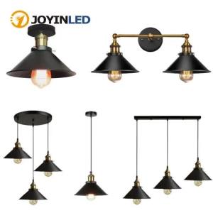 JOYINLED Creative Retro Light Lamps Edison Home Lighting Ceiling Light Industrial Rustic Flush Mount Metal Lamp village Style