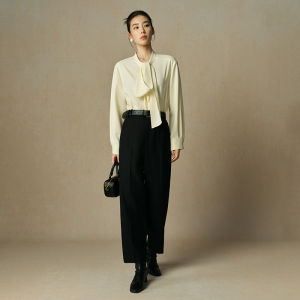 DUSHU | Elegant Wool Tapered Pants