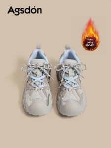 Agsdon | Thick Sole Platform Hiking Shoes Slip-Resistant