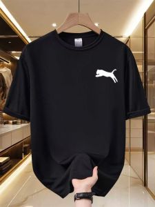 2026Cheetah Running Print T-shirt Graphic T-shirt High Quality Mens and Womens Short Sleeve T-shirt Mens Sportwear Mens Tops
