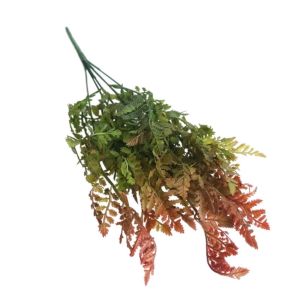 Pakis Leatherleaf AL25 Daun Tanaman Paku Artifisial Dekorasi Bouquet Wedding